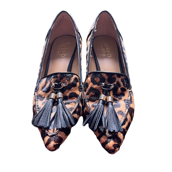 Franco Sarto Leopard Print Tassel Heels - Picture 6 of 10